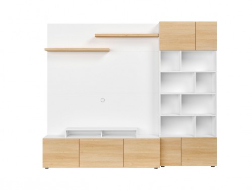 Панель для телевізора MURO/PANEL/TV/240/ASYM Muro BRW білий канадський / дуб польський